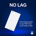 Seagate Game Drive for PS5 External SSD 2TB Solid State Drive - USB 3.2 Officially Licensed White with Blue LED Lighting (STMH2000100)