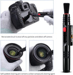 K&F CONCEPT Professional Lens Cleaning Kit for DSLR & Mirrorless Cameras with APS-C/Full-Frame Sensor Cleaning Swabs/Lens Cleaner/Gloves/Camera Blower/Lens Pen Brush/Microfiber Cloths/Carrying Case