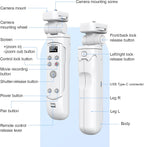 AODELAN for Fujifilm Camera Tripod with Rechargeable Wireless Shutter Release,Shooting Grip Remote Control Handle for Fuji X-T3,X-T4,X-T5,X-T30,X-T30 II,X-T50,X-H2,X-H2S,X-S10,X-S20,X100 VI,X-M5