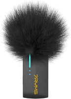 7RYMS iRay DW40 Wireless Lavalier Microphone with Four Transmitters One Charging Case Support AI Denoise, 48kHz/24bit Recording for Video Vlog, Interview, Live Streaming, Podcasting-Black