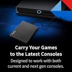 Toshiba Canvio Gaming 2TB Portable External Hard Drive USB 3.0, Black for PlayStation, Xbox, PC & Mac - HDTX120XK3AA