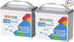 Redodo 2 Pack 12V 100Ah Mini LiFePO4 Lithium Battery, 1280Wh Deep Cycle Battery with Upgraded 100A BMS, UP to 15000 Cycles, Perfect for RV, Camping, Solar Home Storage, Off-Grid, Trolling Motor