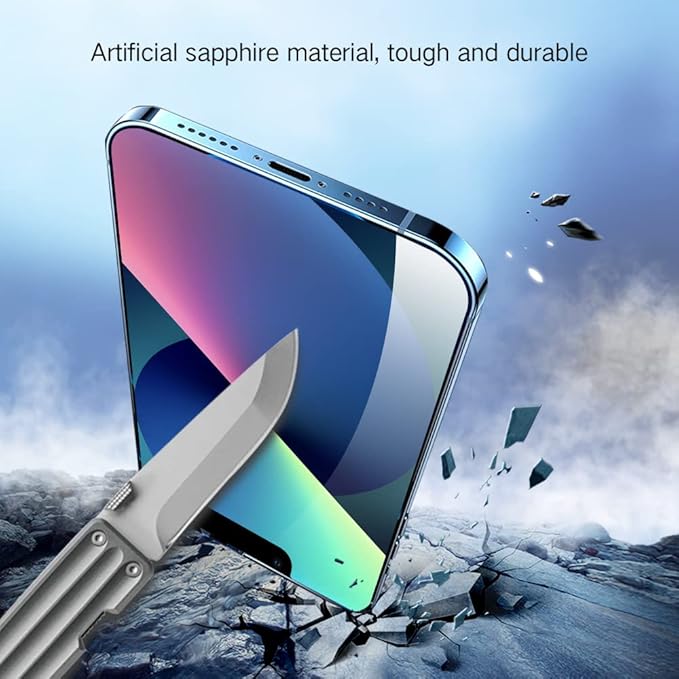 PERFECTSIGHT 2 Pack Anti Blue Light Screen Protector Compatible with iPhone 14, iPhone 13 Pro, iPhone 13, [Eye Protection Relieve Eye Strain] HD Clear Blue Light Blocking Tempered Glass