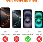 4 Pack Anti Blue Light Screen Protector for iPhone 16 plus /15 plus [6.7inch] with Installation Frame,9H+ Anti Blue Light Tempered Glass, Anti-Scratch, Case Friendly