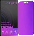 Compatible for iPhone 14 Pro Max Privacy Screen Protector Tempered Glass 6.7 inch Display, Gradient Colorful Anti Spy Light HD Easy Installation
