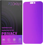 Compatible for iPhone 14 Pro Max Privacy Screen Protector Tempered Glass 6.7 inch Display, Gradient Colorful Anti Spy Light HD Easy Installation