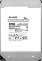 Toshiba X300 PRO 12TB High Workload Performance for Creative Professionals 3.5-Inch Internal Hard Drive – Up to 300 TB/Year Workload Rate CMR SATA 6 GB/s 7200 RPM 512 MB Cache - HDWR51CXZSTB