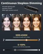 UBeesize 12" Ring Light with 62" Tripod Stand, Professional Big Ring Light with Phone Holder and Remote, Full Screen Lighting for Makeup, Live Stream, YouTube, Video Recording, Photography