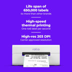 Rollo Wireless Shipping Label Printer - Wi-Fi Thermal Label Printer 4x6 for Shipping Packages - AirPrint from iPhone, iPad, Mac - Supports Windows, Chromebook, Android, Linux