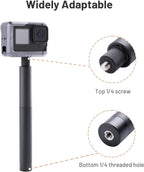 PGYTECH Extendable Selfie Stick (96cm/37.8inch) Aluminum Long Pole Invisible for Insta360 X4/X3, Extension Monopod for GoPro 13/12/11/10 DJI OSMO Pocket 3/2 Action 4/3, AKASO Action Camera Accessories