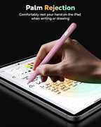 MoKo Pencil for iPad (A16) 11th 10th Gen, Stylus Pen for 2018-2025 Apple iPad 11/10/9/8/7/6/A16, Mini 7/6/5, Air M3/M2 11"/13"/5/4/3, Pro M4 13"/12.9"/11" Tilt Sensitivity, USB-C Fast Charging, Pink