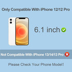 Compatible for iPhone 12/iPhone 12 Pro Privacy Screen Protector 6.1 Inch, Purple Gradient Colorful Anti Spy Anti Blue Light HD Screen Protector Tempered Glass Easy Installation