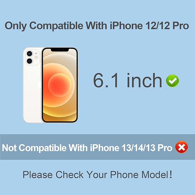 Compatible for iPhone 12/iPhone 12 Pro Privacy Screen Protector 6.1 Inch, Purple Gradient Colorful Anti Spy Anti Blue Light HD Screen Protector Tempered Glass Easy Installation