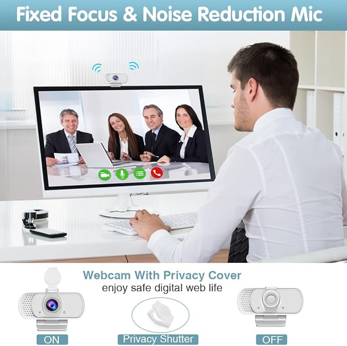 usb c webcam 1080P Webcam,Live Streaming Web Camera with Stereo Microphone, Desktop or Laptop USB Webcam 110 Degree View Angle, HD Web cam for Switch 2,Video Calling, Recording, Conferencing, Gaming
