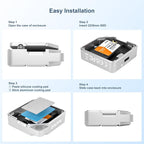 MAIWO USB-C Enclosure for M.2 2230 PCIe NVMe NGFF SATA SSDs, 10Gbps Full Metal Compatible with iPhone 15/16 Pro/Pro Max 4K ProRes Recording, Windows, macOS, Linux