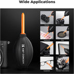 K&F CONCEPT Lens Air Blower, Rubber Bulb Air Pump Dust Blower Cleaner, with Long Nozzle for Cell Phone, Tablet, Camera Lens Sensors, Keyboard,Telescopes