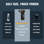 GOOLOO F1 Electric Air Duster with Mini Vacuum, 3 Gear Adjustable 160000 RPM Compressed Air Duster, Mini Blower for Keyboard PC Car, Cordless Rechargeable Air Blower,Yellow