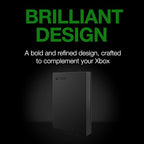 Seagate Game Drive for Xbox 5 TB External Hard Drive Portable HDD - USB 3.2 Gen 1, Black with Built-in Green LED bar, Xbox Certified, 3 Year Rescue Services(STKX5000403)