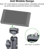 FANAUE Mini Articulating Arm Mount Camera Accessories Compatible with 1/4"-20 to 1/4"-20 Connectors (with Locating Pins) Aluminum-Built Arm Offers Flexibility Connectors