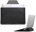 MOFT Laptop Carry Sleeve, 2-in-1 Laptop Bag & Stand for 13" MacBook Air/Pro & Dell/HP/Lenovo/Asus, Stylish Slim Computer Sleeve Bag with Expandable Storage for Computer Accessories, Night Black