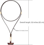 Leather cell phone lanyard Detachable Phone Chain Strap 2-in-1 Phone Chain Wristlet