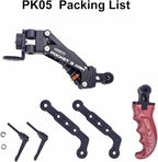 Came-TV Handle Grip Camera Mount, Handheld Camera Stabilizer Mount with 1/4" Mounting Holes,Shock Stabilizer Arm Support for DSLR Smartphone Pocket 2, Pocket 3, OSMO Mobile Video Shooting PK05