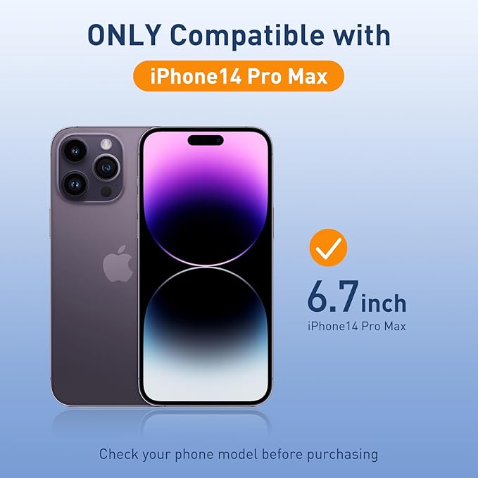 [Auto Alignment Kit] for iPhone 14 Pro Max Screen Protector Blue Light [6.7 inch] Full Coverage Dynamic Island Compatible, Anti Glare Anti Blue Light Tempered Glass Film, Case Friendly,2 Pack