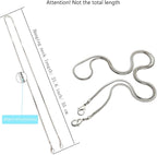 Snake Chain Phone Strap Universal phone lanyard phone strap connector (Snake-Chain（Silver color） F6)