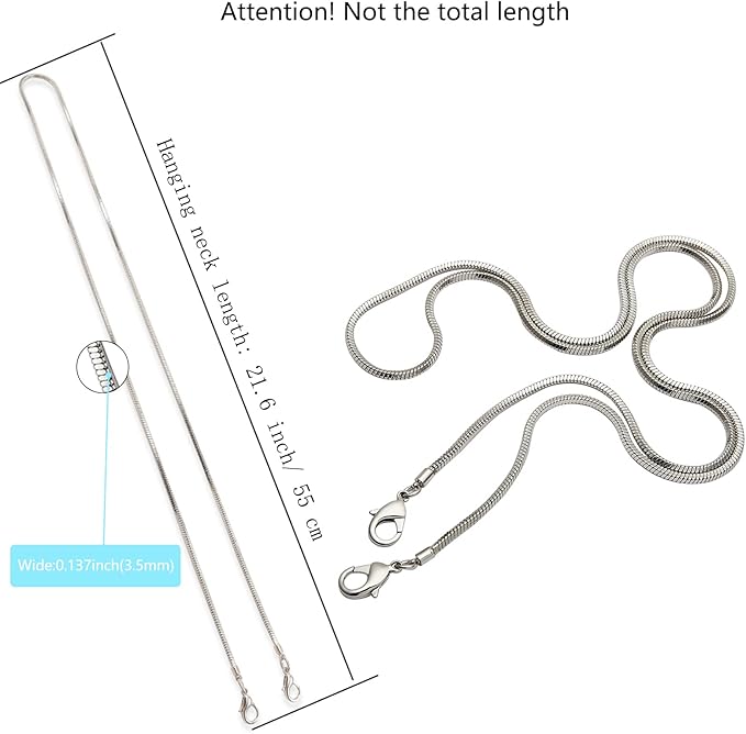 Snake Chain Phone Strap Universal phone lanyard phone strap connector (Snake-Chain（Silver color） F6)