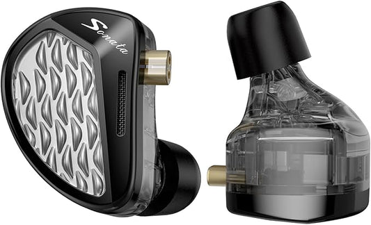 KZ Sonata 14BA IEMs, in-Ear Monitor Headphone High-Performance Flagship HiFi Earphones with 4 Tuning Switches, Clarity in All Frequency Stereo Sound Comfortable Headphones for Musicians (Normal)