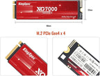 KingSpec XG7000 8TB NVMe SSD PCIe 4.0-7400MB/s Read Speed, 3D TLC NAND M.2 2280 Internal SSD, Compatible with Gaming PC, Laptop, PS5 Console
