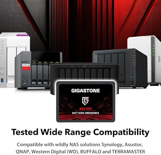 Gigastone SATA SSD 512GB (5-Pack) 2.5 inch SSD 550MB/s Upgrade Laptop PC Memory and Storage PS4 HDD Replacement 2.5" Internal Solid State Hard Drives SATA III SLC Cache 3D NAND Game Turbo Performance