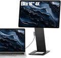 SOTSU FlipAction Elite 16" Portable Monitor | 4K |Super Compact | Pivot Rotate | 3840x2400 DCI P3 | 60Hz | 450 Nits | Full Metal CNC | Perfect Match for Mac and Windows (Space Black)
