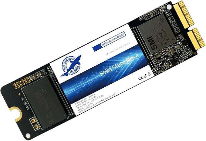 Dogfish NVMe SSD da 256 GB per MacBook PCIe Gen3x4 M.2 2280, SSD interno per MacBook Air A1466 A1465 (2013-2017)/MacBook Pro A1398 A1502 (Retina 2013-2015)/iMac A1419 A1418
