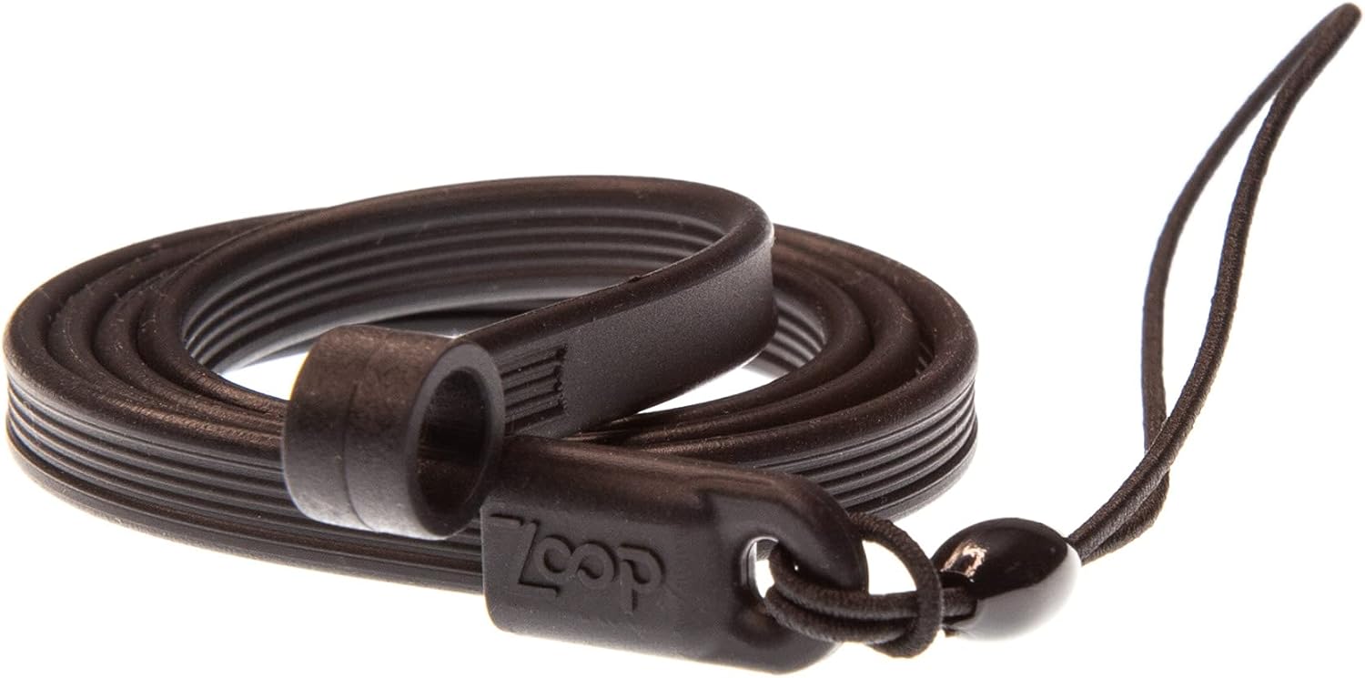 ZoopLoop Black Silicone Scratchproof 20.75in Tether for Digital Electronic Styluses (Diameter Range: 0.27-0.37in) - Secure Stylus to Tablet Case - Tablet Pencil Holder Accessory