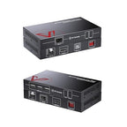 AV Access 4K HDMI Fiber KVM Extender Over IP, up to 550m/1800ft, Zero Latency, 3xUSB 2.0 Ports, Remote Keyboard Mouse USB Control Over Fiber Optic, Remote PC Control in Server Room (4KIP500F-KVM)