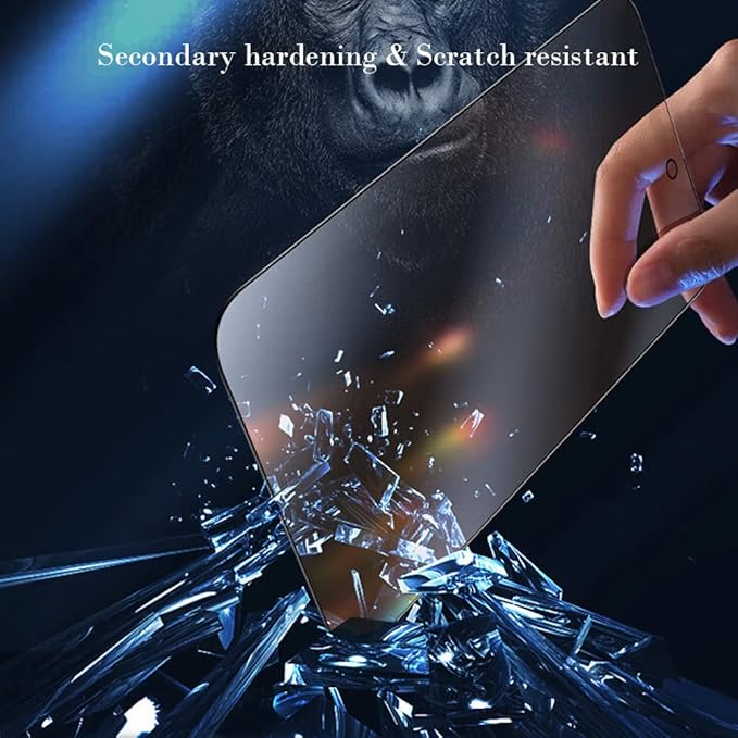 PERFECTSIGHT Sapphire Anti Glare Blue Light Blocking Screen Protector Designed for iPhone 14 Pro Max, [Medical-Grade Eye Protection] Filter 8 Radiations Matte Diamond Hard Tempered Glass (6.7 inch)