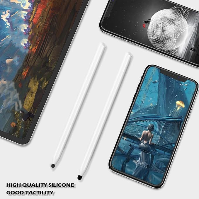 20Pcs Replacement Tips Silicone Rubber Touch Screen Pens Tips for Touch Pen (6 * 6mm)