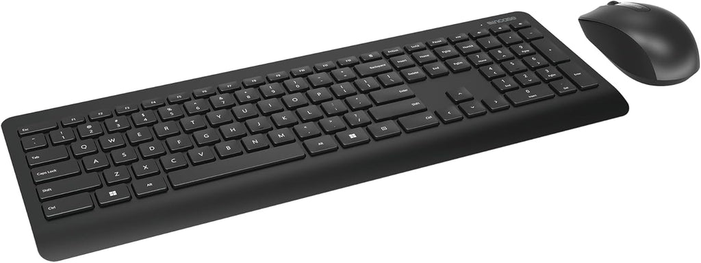 Incase Wireless Desktop 900 Keyboard and Mouse Combo - Designed by Microsoft – Quiet Touch Keys, Ambidextrous Design, Customizable Hotkeys, Two Year Battery Life – Black