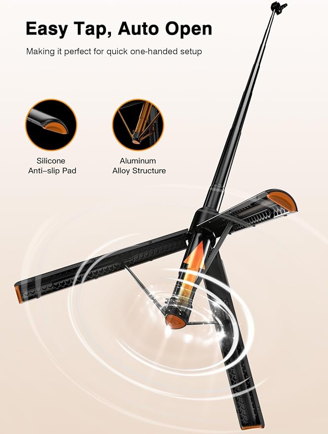 𝟐𝟎𝟐𝟓 𝐔𝐩𝐠𝐫𝐚𝐝𝐞𝐝 for Magsafe Tripod for iPhone,65”Extendable Strong Magnetic Selfie Stick for iPhone with Remote,Portable Cell Phone Tripod Stand for Vlogging Video Vacation Travel Essentials