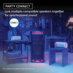 Sony ULT Field 3 Wireless Portable Bluetooth Speaker, IP67 Waterproof, Dustproof, Rustproof, and Shockproof with Enhanced Bass, 24 Hour Battery and Shoulder Strap (SRSULT30B), Black