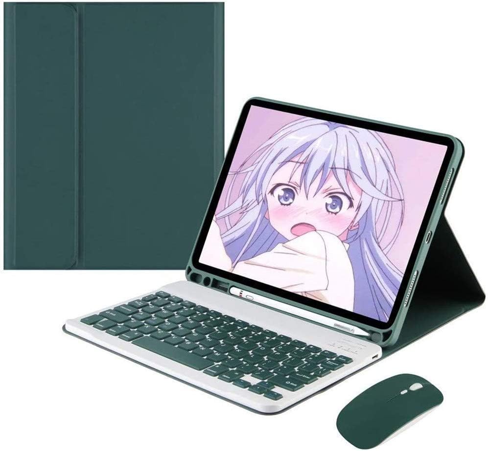 AnMengXinLing Keyboard Case for iPad Pro11 2022/2021 with Mouse Detachable Wireless Keyboard Pencil Holder Slim Smart Cover for iPad Pro 11 inch 4rd Gen/3rd Gen,Teal