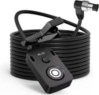 5M Extension Cord RC301-DC0 Remote Small Shutter Release Remote Control for nk D850 D810 D800E Z8 Z9 Push Button Extension Portable Small Release Key(RC301-DC0 NK 196.8in/5m)