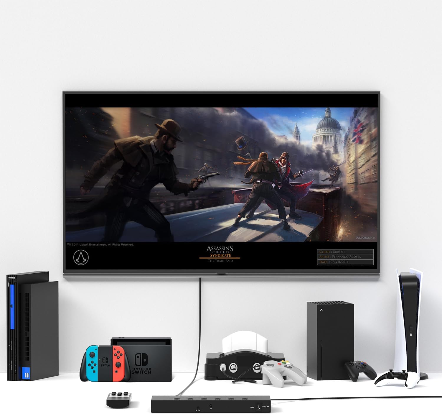 Y.D.F 3 Way HDMI 2.0 Switcher + 2 RCA to HDMI Converter(2 in 1) 2 Way AV Composite CVBS Switch to HDMI Adapter Support 4:3/16:9 Switching for N64 NGC Wii Xbox PS2/3/4/5 Xbox Series/ONE Switch