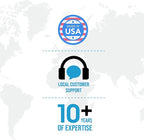 Ceptics Universal Travel Adapter 17.5W, 5 in 1 Universal Laptop Charger with 2X USB-A & USB-C 3.5A for Mobiles, Laptops, Cameras US, UK, EU, AU, All in 1 Type A, C, G, I Output, White