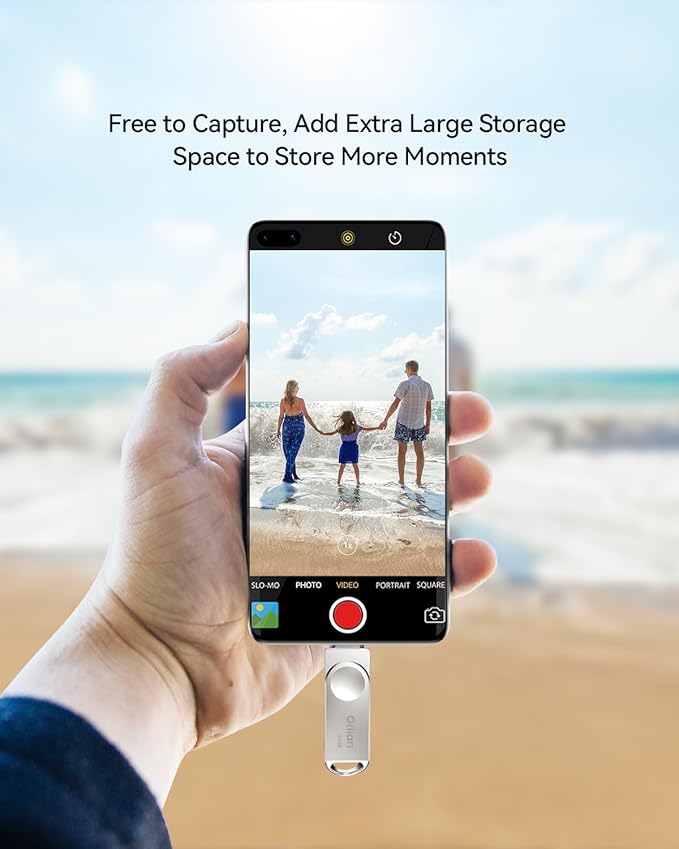 64GB USB C Flash Drive, Dual Drive USB 3.0 and Type C Thumb Drive Up to 110MB/s Read Metal Waterproof Swivel Design Portable for PC Laptop Tablet Android Smartphone iPhone 15 and More, Silver