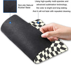 Mouse Pad, Black White Checkered Mouse Pad, Square Mouse Mat Waterproof Computer Mousepad Non-Slip Rubber Base Mouse Pads for Office Laptop