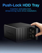 TERRAMASTER F6-424 NAS Storage 6Bay - N95 Quad-Core CPU, 8GB DDR5 RAM, Dual 2.5GbE Ports, Network Attached Storage with High Performance (Diskless)