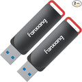 2 Pack 128GB USB Flash Drive, Metal Thumb Drives, USB 3.2 Up to 200MB/s Type A Memory Stick for Storage and Backup, F309