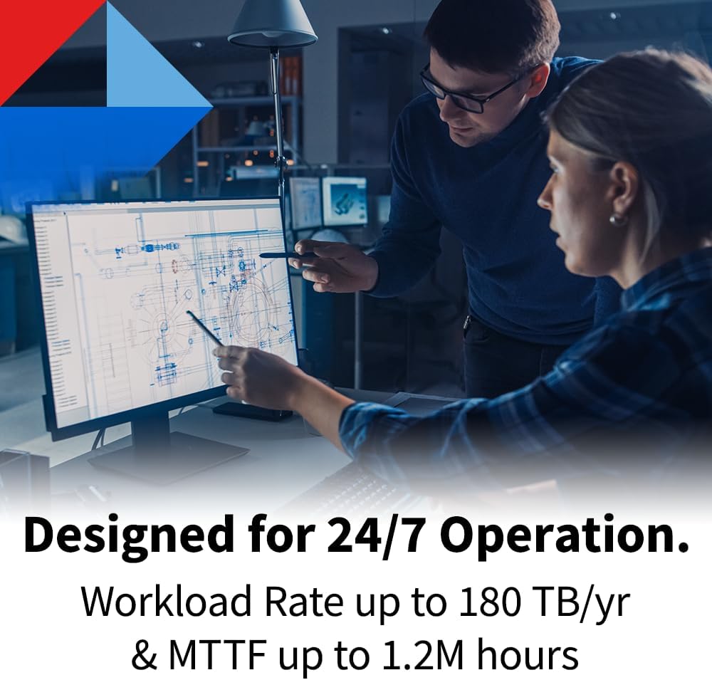 Toshiba N300 10TB NAS 3.5-Inch Internal Hard Drive - CMR SATA 6 Gb/s 7200 RPM 512 MB Cache - HDWG71AXZSTA